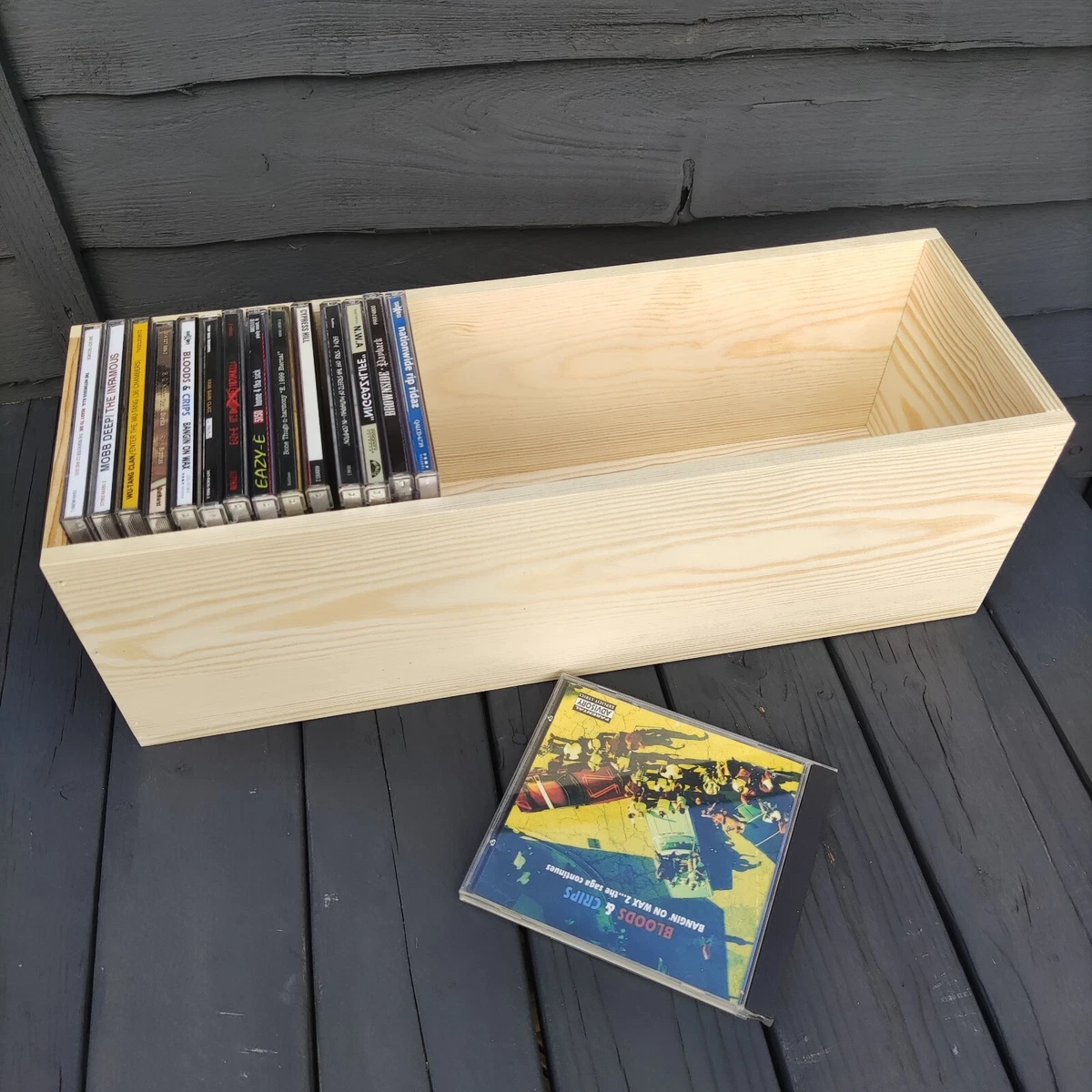 Wood cd sale rack