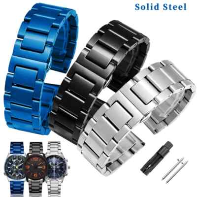 20 21 22mm Stainless Steel Watch Band Strap For Fossil Citizen BM8475 Bracelet