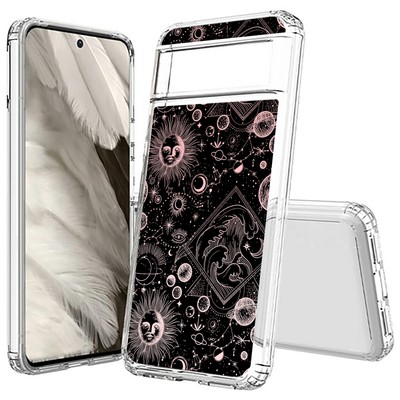 For Google Pixel  (8a,8 Pro,8,7a,7 Pro,7,6),Slim Cover,Astrology 7 Print,USA