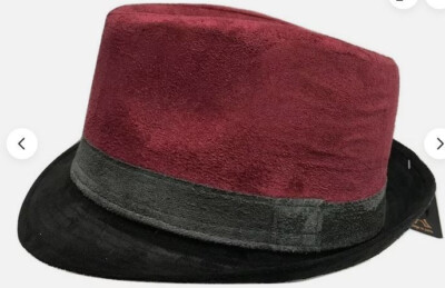 Trilby Fedora Hat - Gr. 56 - Mens Womens Unisex Classic  (Wildleder-Effekt)