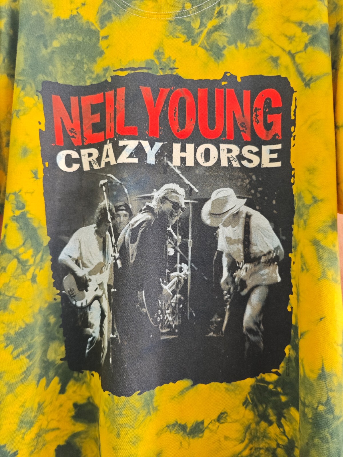 Neil Young European Tour 2001 Tie Dyed T Shirt - ULTRA RARE image 2