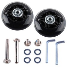 Luggage Suitcase Replacement Wheels 76mm ABEC Bearings Inline Skate Kit