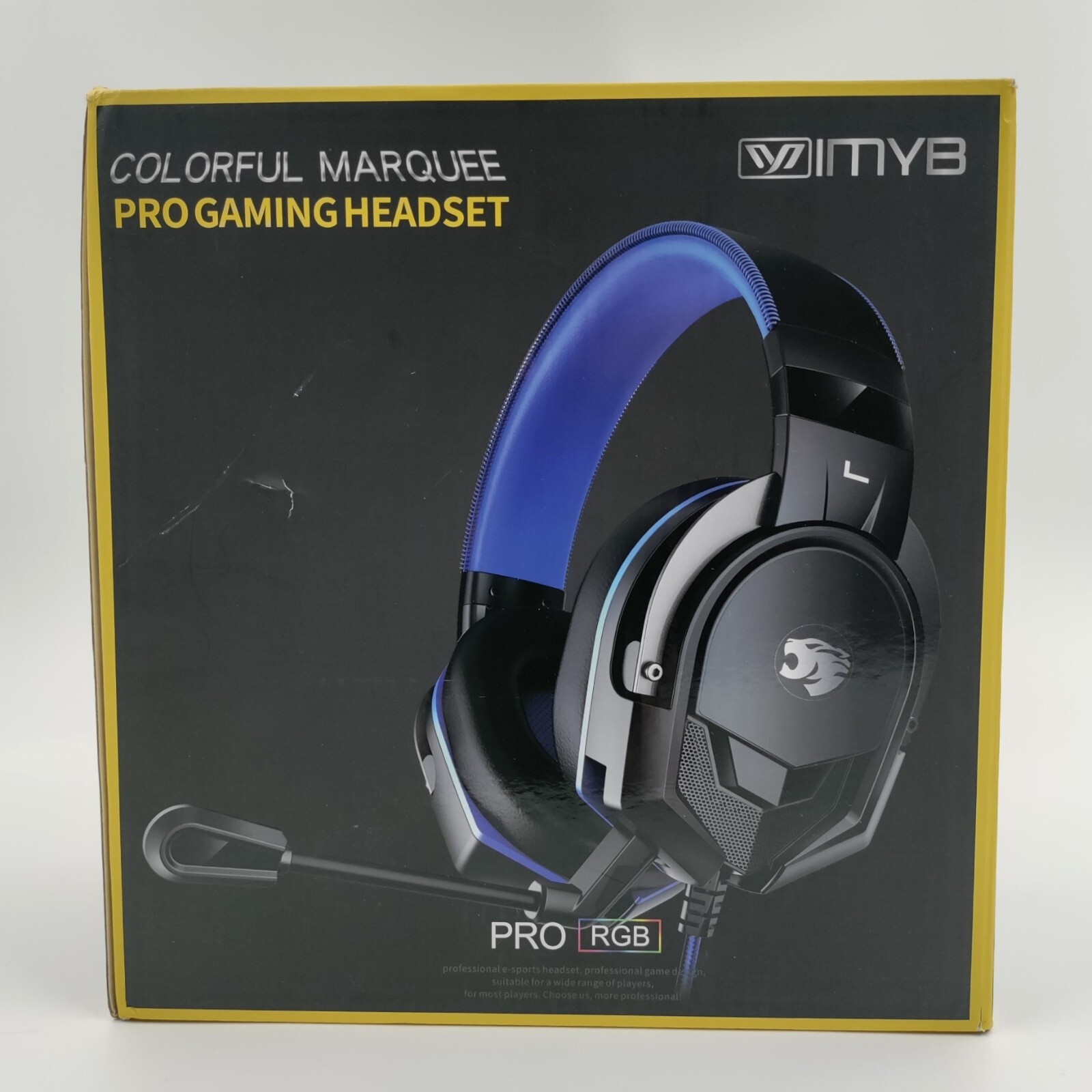 Pro Gaming Headset Fast Response Connection Swing Away Mic Tough Braided Wire - Thumbnail 6