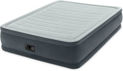 INTEX 18'' QUEEN Comfort Plush Elevated Dura-Beam Airbed Built-in Electric Pump