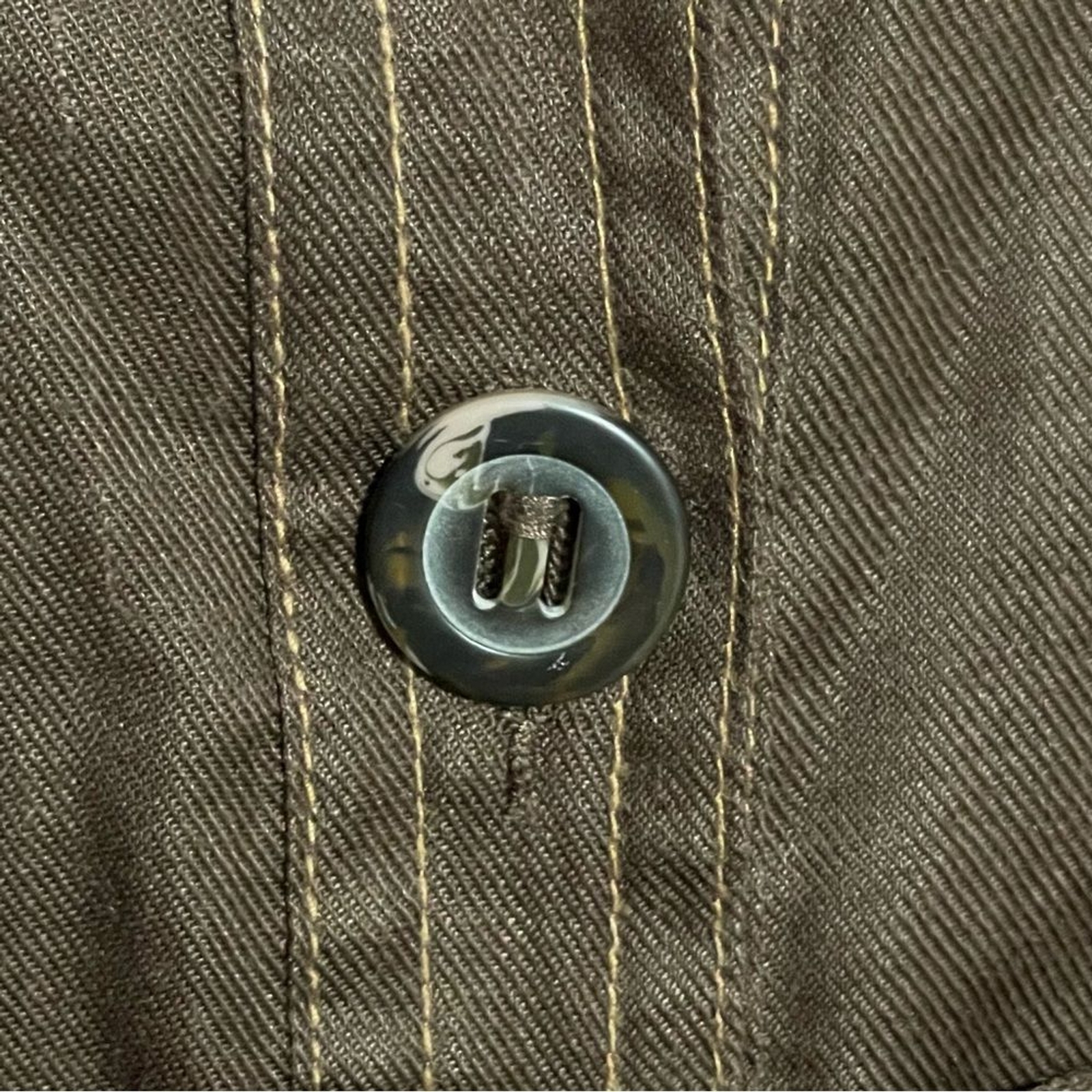 Zara Basic Brown Button Down Dress with Belt Size… - image 8