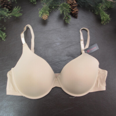 NOBO Bra Size 40C Tan Padded Underwire Adjustable Clasp Back New