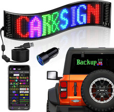 Programmable LED Car Sign - Flexible Scrolling Message Display for Events Shop