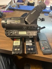 Sony Handycam CCD-TR400 Hi-8 Analog Video Camcorder with power Cord, Case, Tote