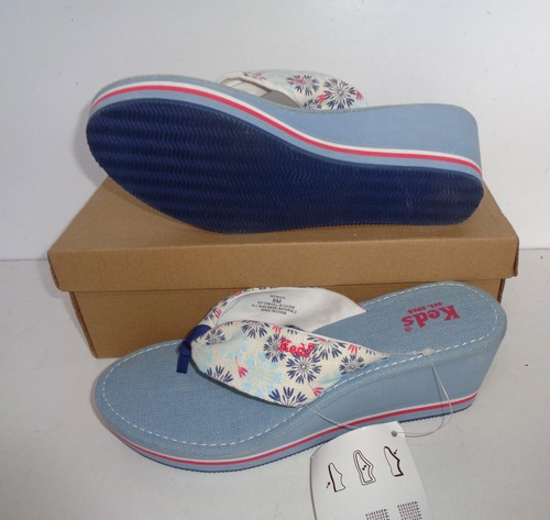 Sandali con zeppa KEDS donna spiaggia casual tempo libero vacanze nuovi taglia UK 5,5 - Foto 8 di 9