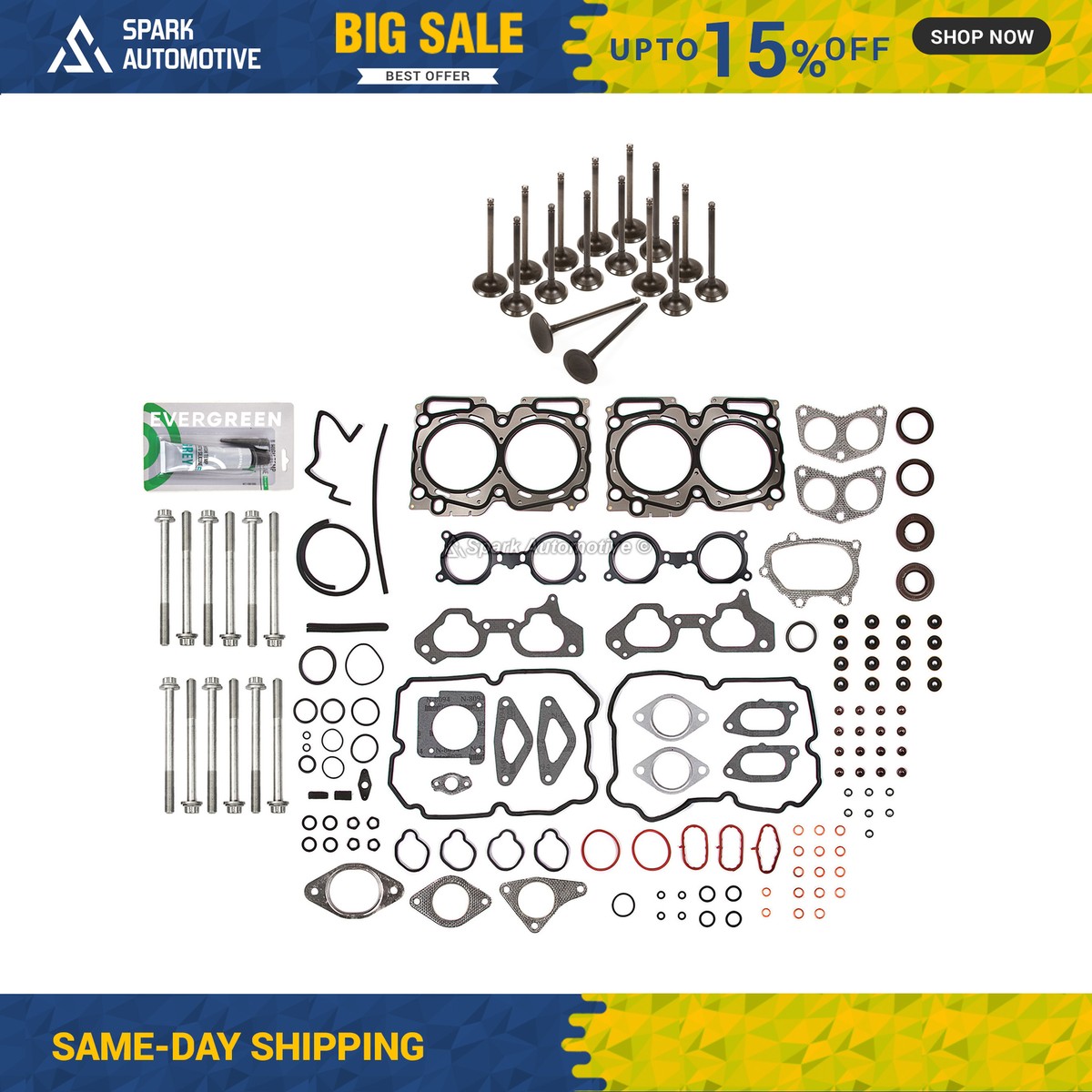 Head Gasket Set Tmng Belt Kt Water Pump Ft 03-05 Acura Honda J32A3