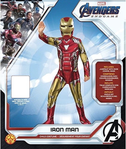 Costume Iron Man Bambino 5-7 anni Taglia M Originale Avengers Endgame  Marvel 700 | eBay