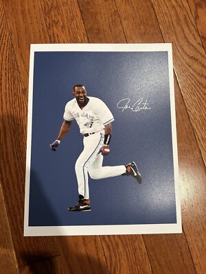 JOE CARTER Art Print Photo 11'' x 14'' Poster BLUE JAYS HOMERUN WORLD SERIES 1993