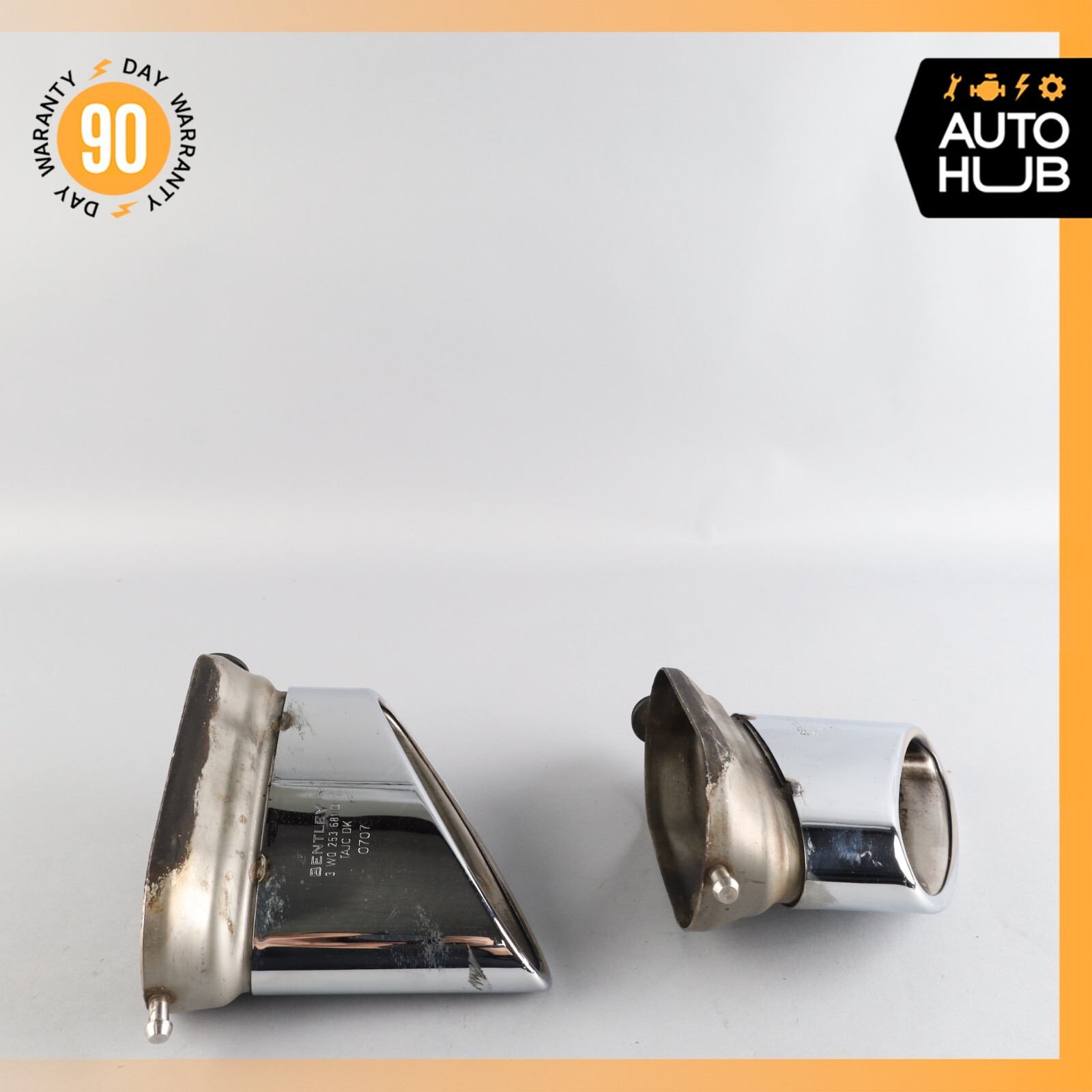 Bentley Continental GTC GT Exhaust Muffler Tips Left and Right Set OEM 63k