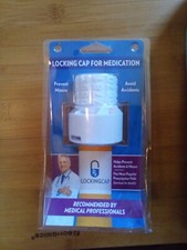 LOCKING CAP FOR MEDICATION- Gatekeeper 4 Digit Combination Lock on Bottle New