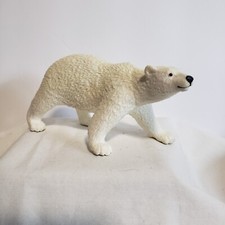 Safari Ltd. Polar Bear Adult 1997 Vintage Plastic Toy Polar Collectible Wild 5"
