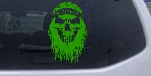 Calcomanía Redneck Calavera Barba Coche o Camión Ventana Laptop - Imagen 13 de 32