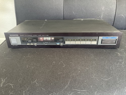 KENWOOD Quartz Synthesizer AM-FM Stereo Tuner KT-51B Works Great! With Antenna