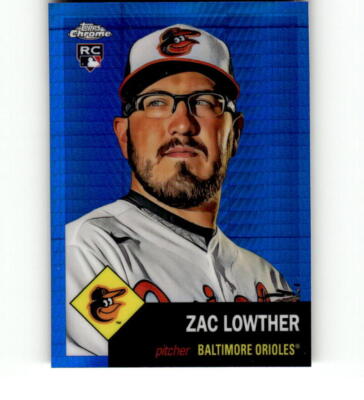 2022 Topps Chrome Platinum Anniversary Blue Prism Refractor #271 Zac Lowther RC 
