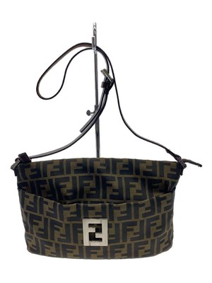 FENDI Shoulder Bag Mamma Bucket Zucca One Brown Total Pattern Used 