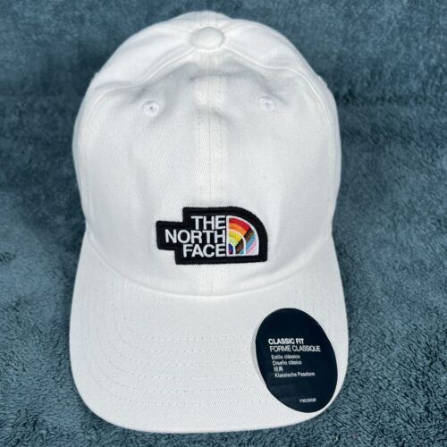 Cappello bianco The North Face Cap adulto taglia unica cinturino regolabile Pride nuovo