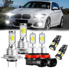 For BMW 1 Series F20 F21 - 6000k LED White Low/Fog/Side Headlights Bulbs Set