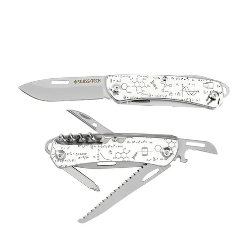 SWISS+TECH 9-IN-1 Multitool Pocket Knife Stainless Steel Tactical EDC Tool New - Picture 11 of 25