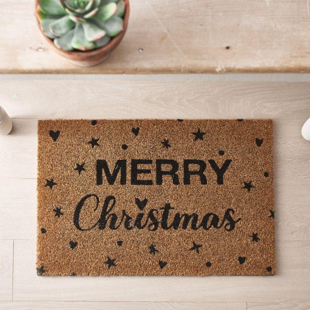 Merry Christmas Coir Doormat 40x60cm