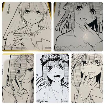 Gotoubun no hanayome movie shikishi full 5 set Quintessential Quintuplets  anime