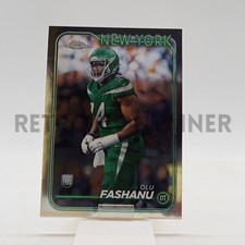 TOPPS Chrome Football NFL Cards 2024 - 238 New York Olu Fashanu RC Rookie