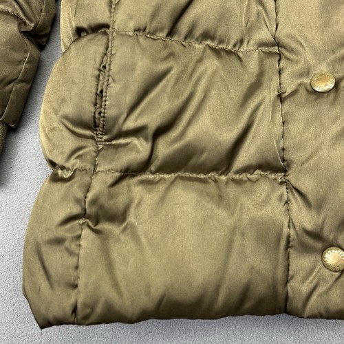 Gap Kids Boys Olive Green Down Filled Warmest Puffer Jacket Hooded Coat Sz 6/7 S - Picture 6 of 14