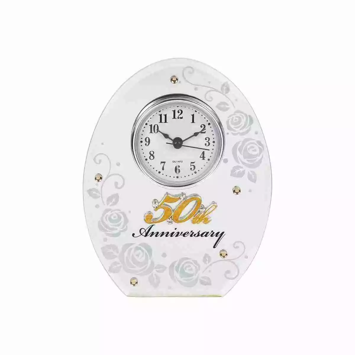 50th wedding 2024 anniversary mantel clocks