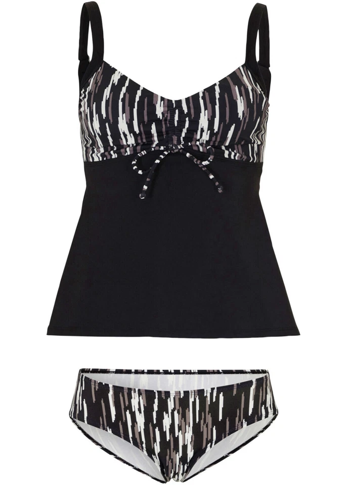 Tankini Bikini 2-teiliger Badeanzug bpc selection bonprix 40, 42, 48 schwarz NEU - Bild 4 von 4