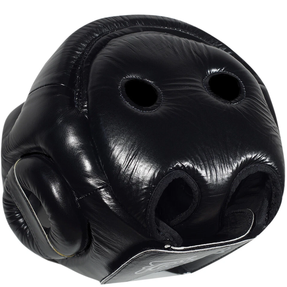 Fairtex HG13 Head Guard Headgear Muay Thai Boxing Full Cover Black Ships From US - Image 3 of 4