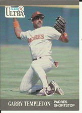 1991 FLEER ULTRA Baseball Card #312 Garry Templeton PADRES