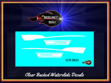 1/64 Redline '57 Chevy' WHITE Custom Decal SCR-0825