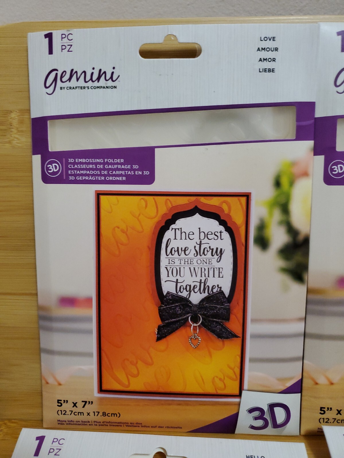 Crafters Companion 3d Embossing Folder Lot of 5 Sentiments | eBay