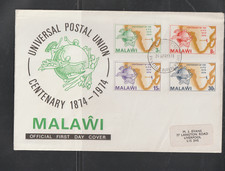 MALAWI 1974 UPU, SG#457-460, SC#221-224 FDC VF