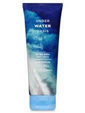  RARE BATH  BODY WORKS UNDER WATER OASIS ULTRA SHEA 24 HR BODY CREAM BIG NEW 
