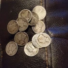 Lot of 10 Mercury Dimes 90% Silver Coins Mixed Dates & Mints