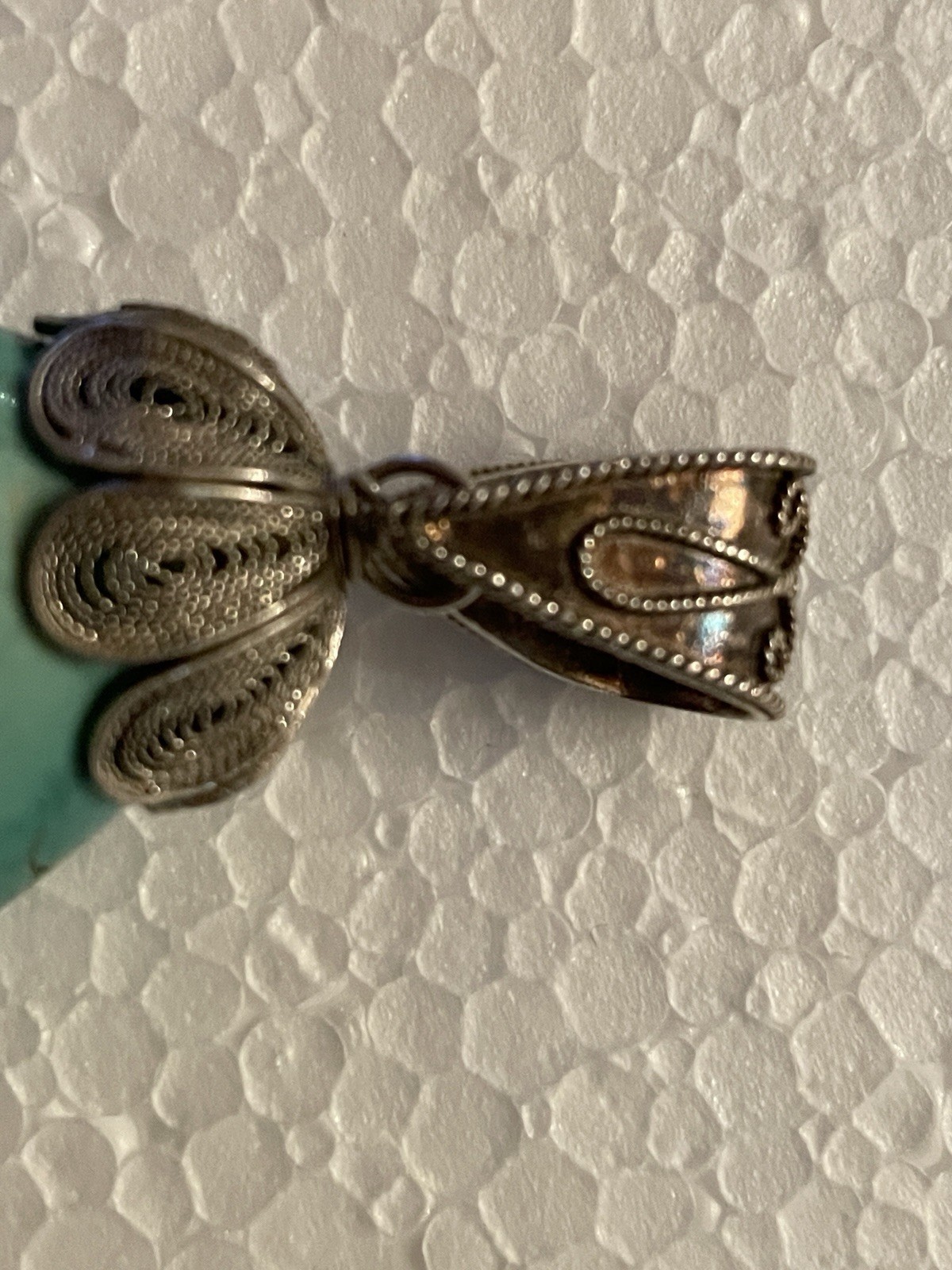 Vintage 925 Sterling Silver Natural Untreated Tur… - image 4