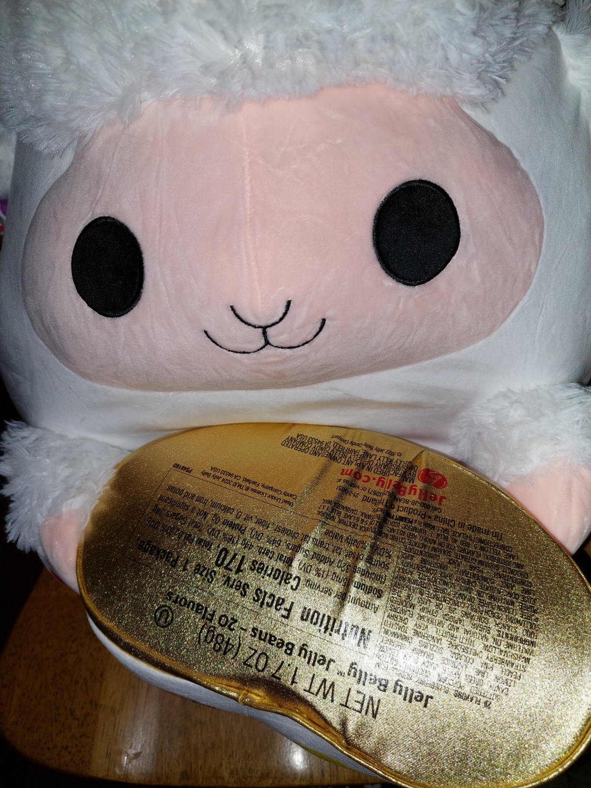 Snackles Series 2 Plush – Babra the Lamb 🐑 + Jelly Belly