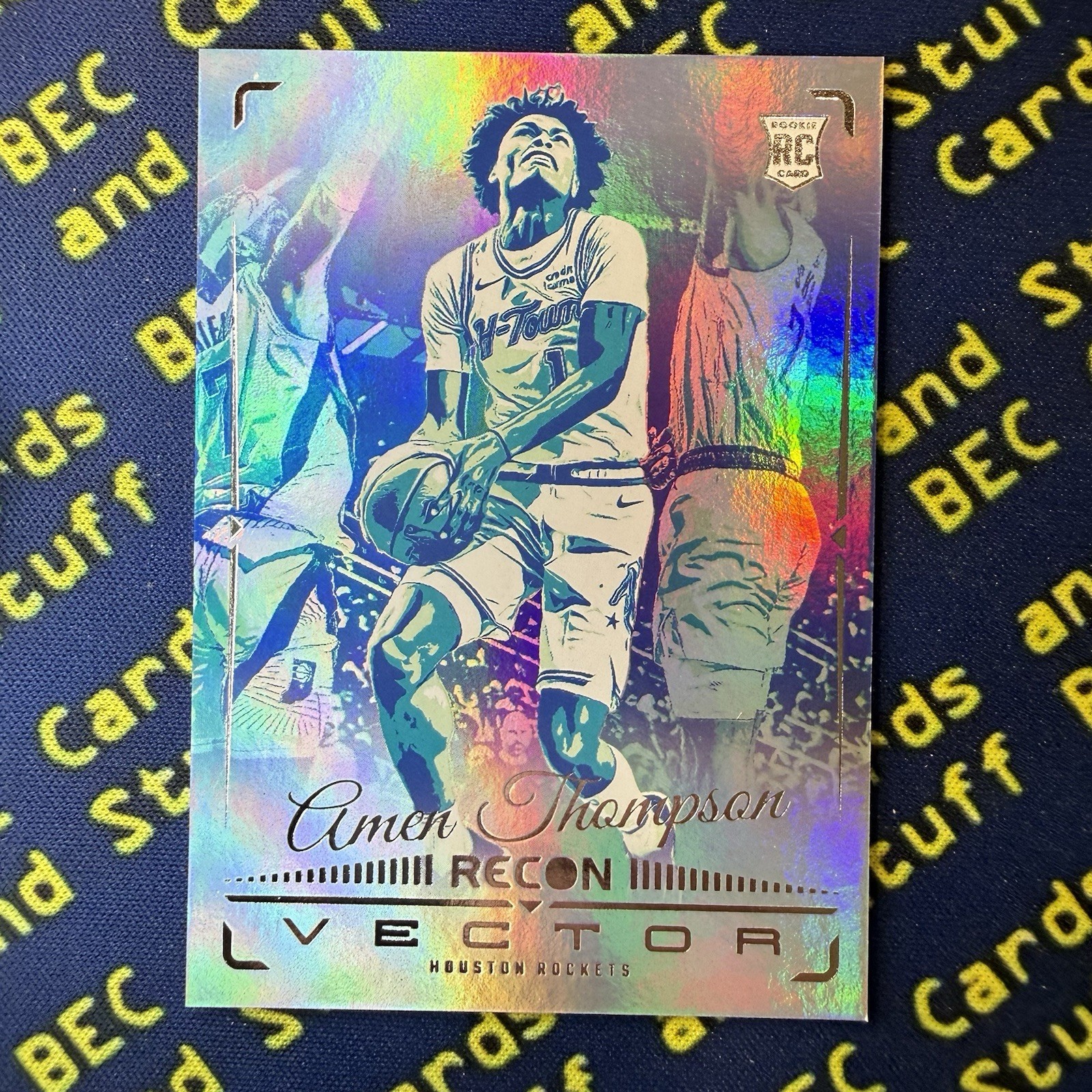 2023-24 Panini Recon Vector Amen Thompson #14 Rookie Card RC Rockets