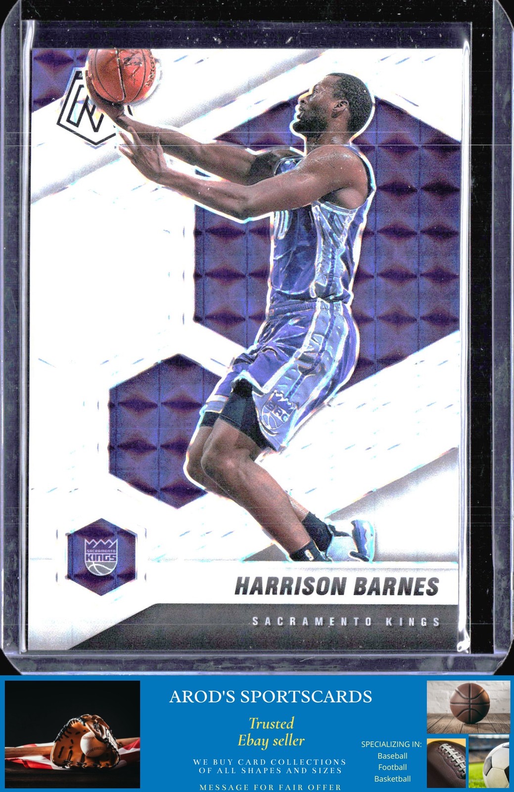 2020-21 Panini Mosaic *Harrison Barnes **Card #180** Mosaic White #'d /25
