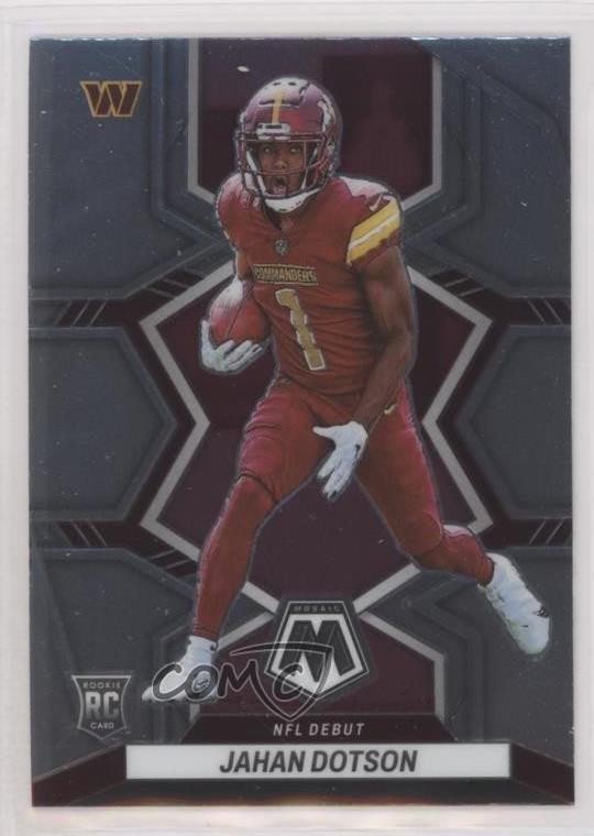 2022 Panini Mosaic NFL Debut Jahan Dotson #280 0nr3