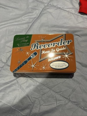Learn To Play Recorder Full Size Recorder With Book In Tin