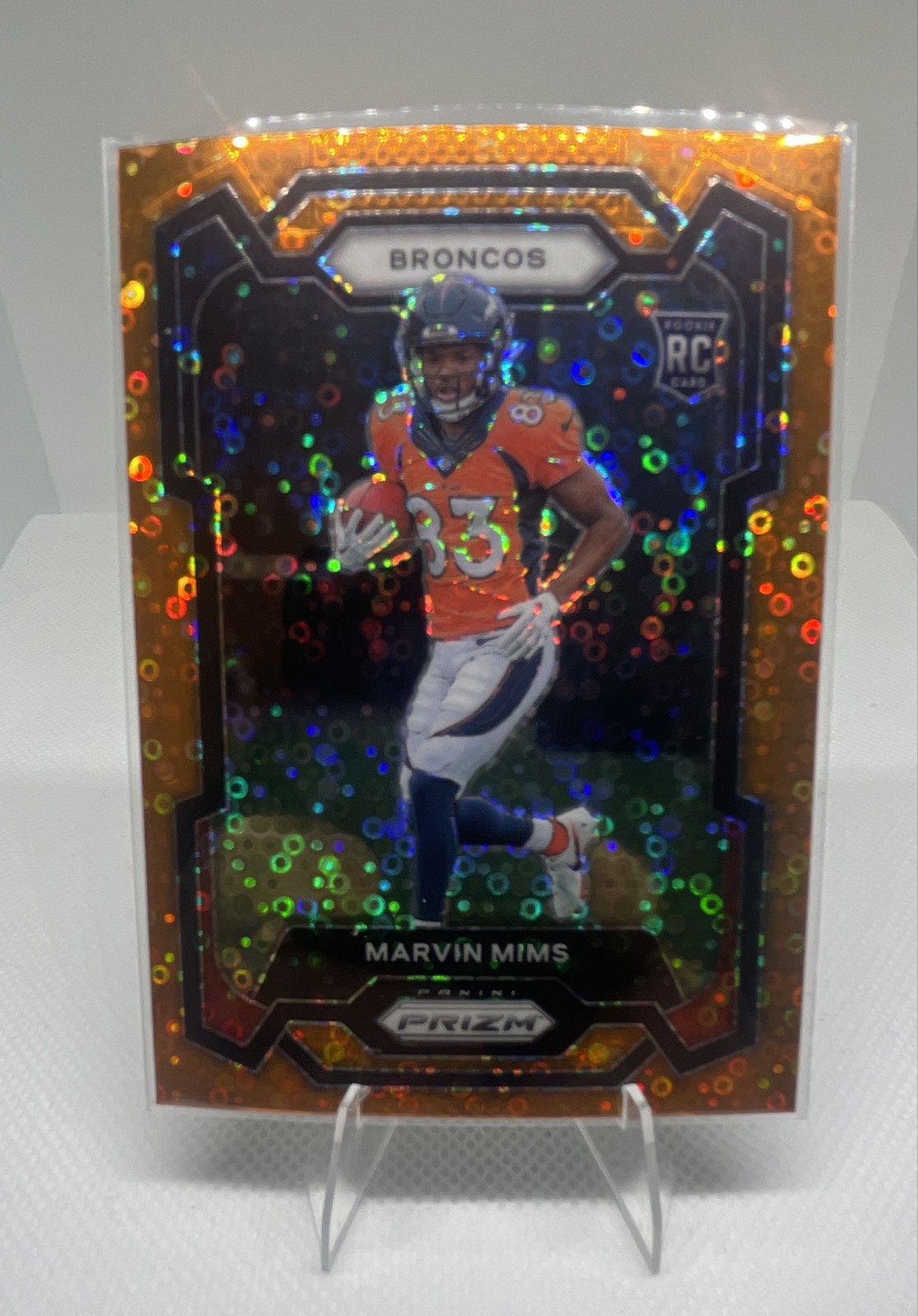2023 Panini Prizm - Rookies Marvin Mims #327 Disco Prizm (RC)