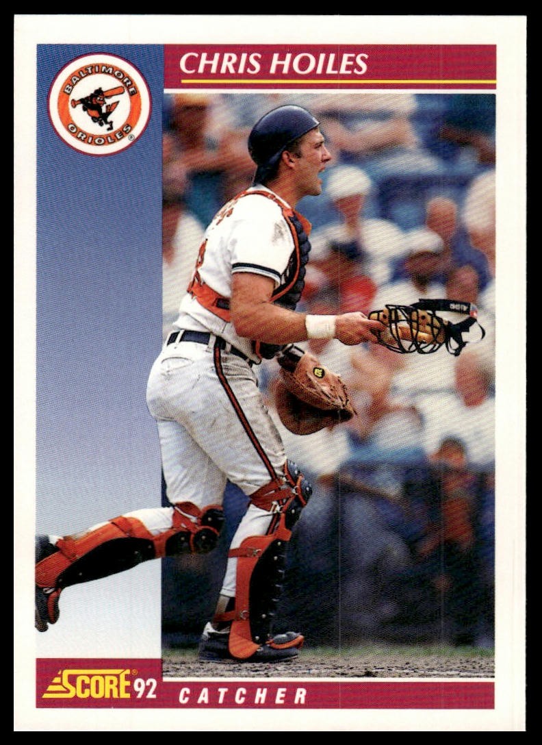 1992 Score #641 Chris Hoiles Orioles