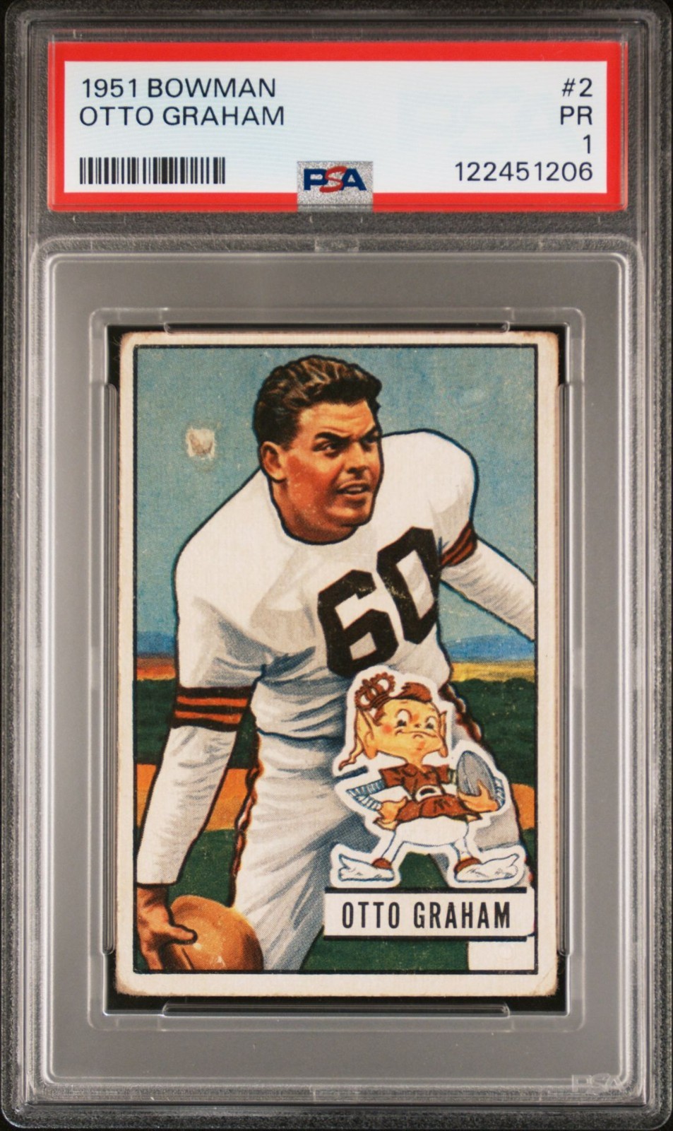 1951 Bowman - #2 - Otto Graham - Browns - PSA 1 - 1206
