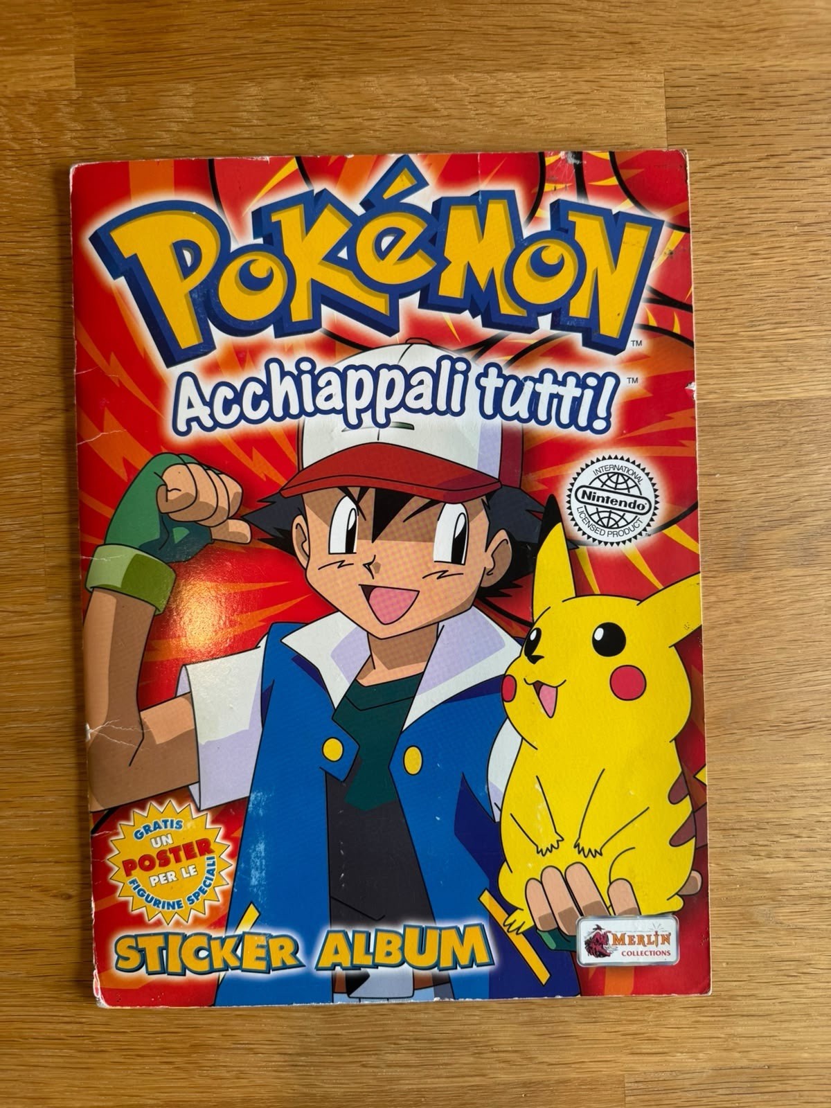 Album Figurine Pokemon Merlin Serie 1 Italiana Completo 100% + Poster Originale