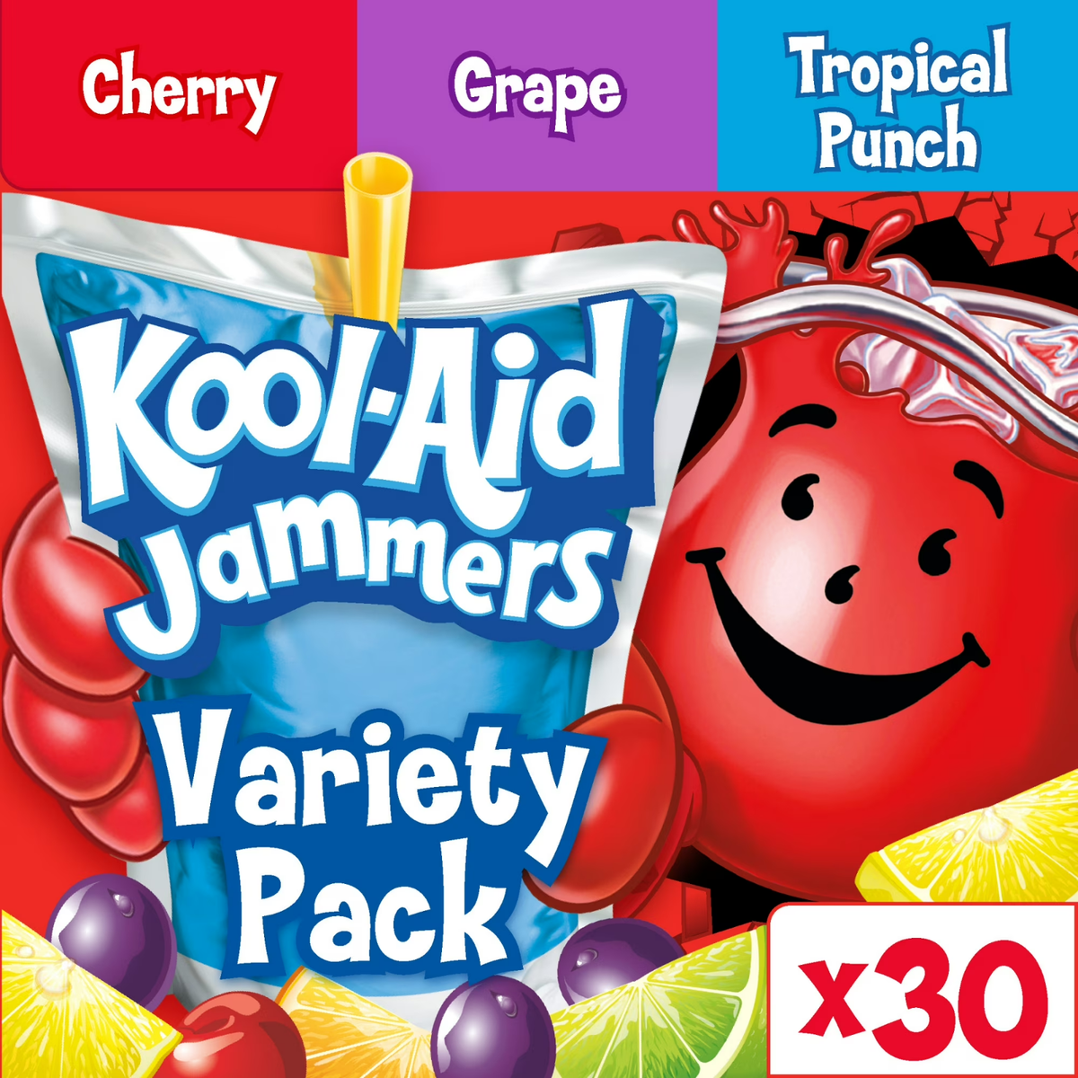 Kool-Aid Jammers Variety Pack – Tropical Punch, Grape & Cherry